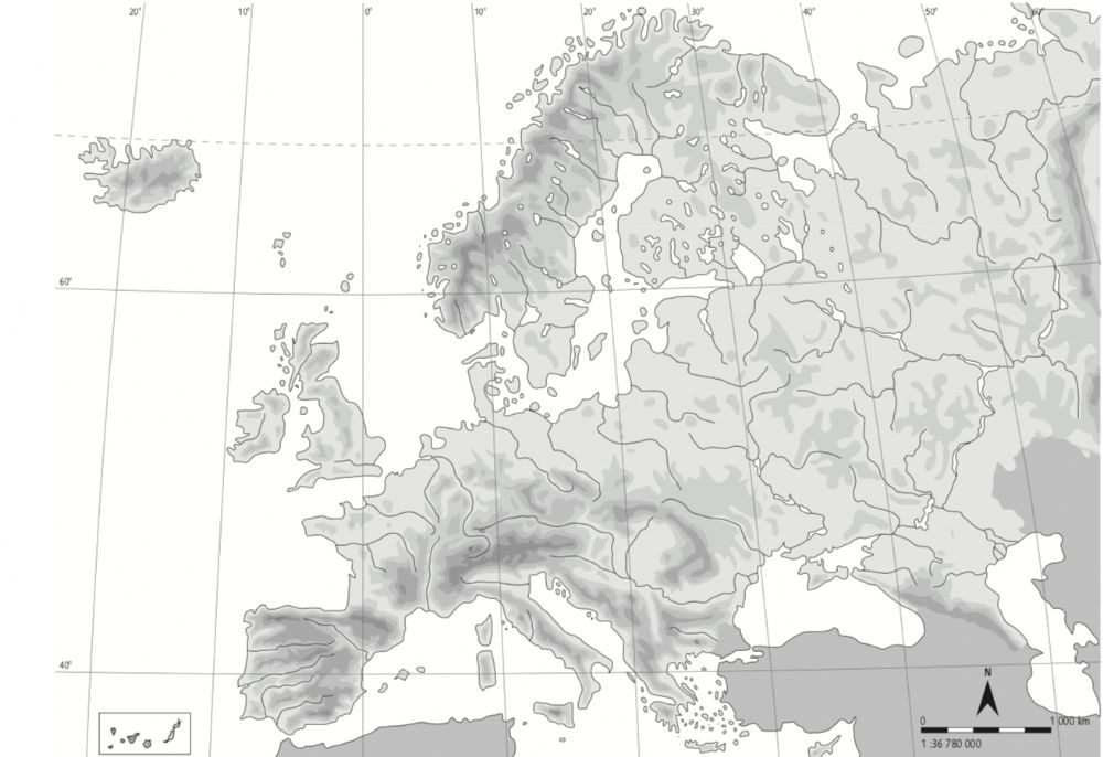 Juegos De Geograf A Juego De Mapa Fisics De Europa Cerebriti