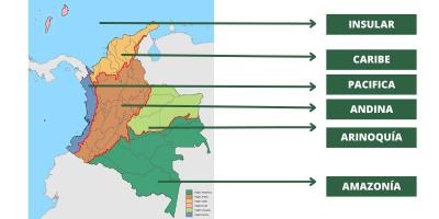 Juegos de Geografía Juego de COLOMBIA REGIONES NATURALES Cerebriti