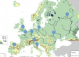 Juegos de Geografía Juego de Europako mapa fisikoa Europa ibaiak