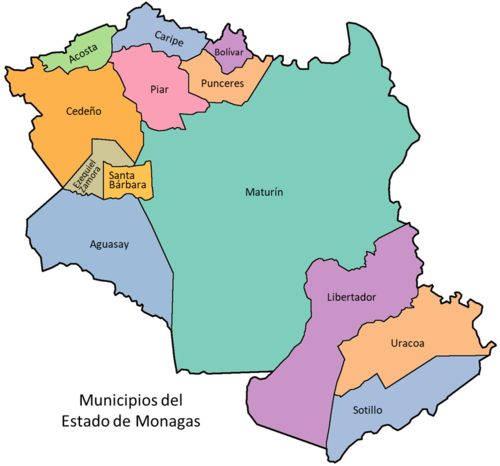 Juegos De Geografía Juego De Municipios Del Estado Monagas Cerebriti 5521