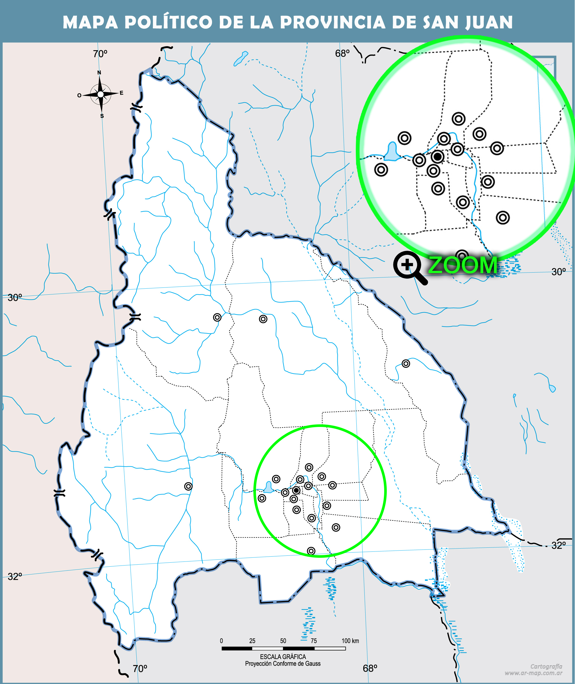 Juegos De Geografía Juego De Localiza El Departamento De San Juan Cerebriti 