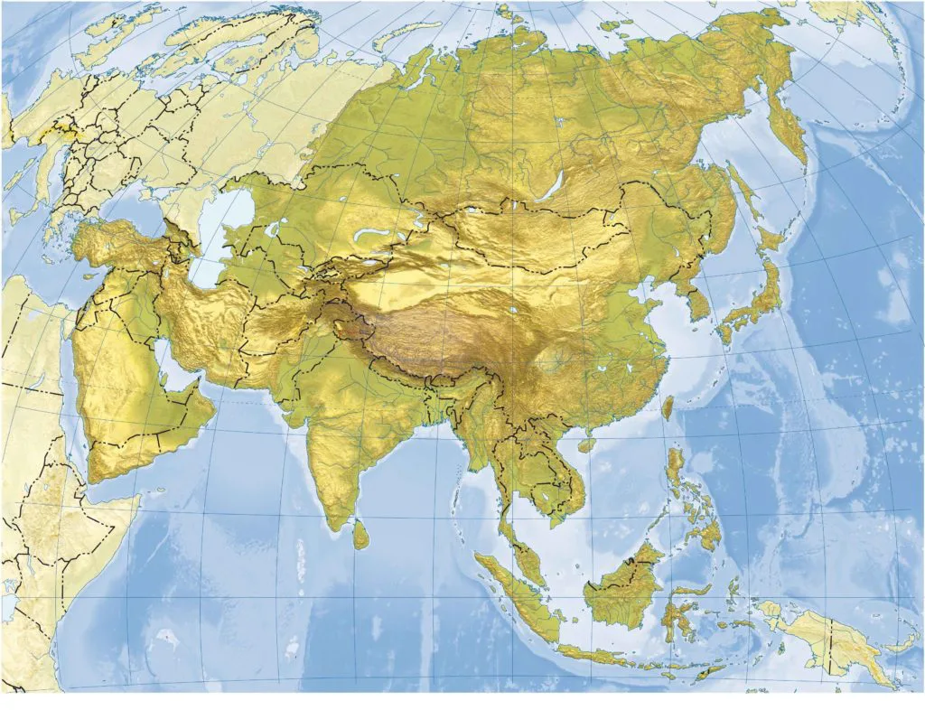 Juegos De Geografía Juego De Mapa Físico De Asia Formas De Relieve Costeras Cerebriti 3824