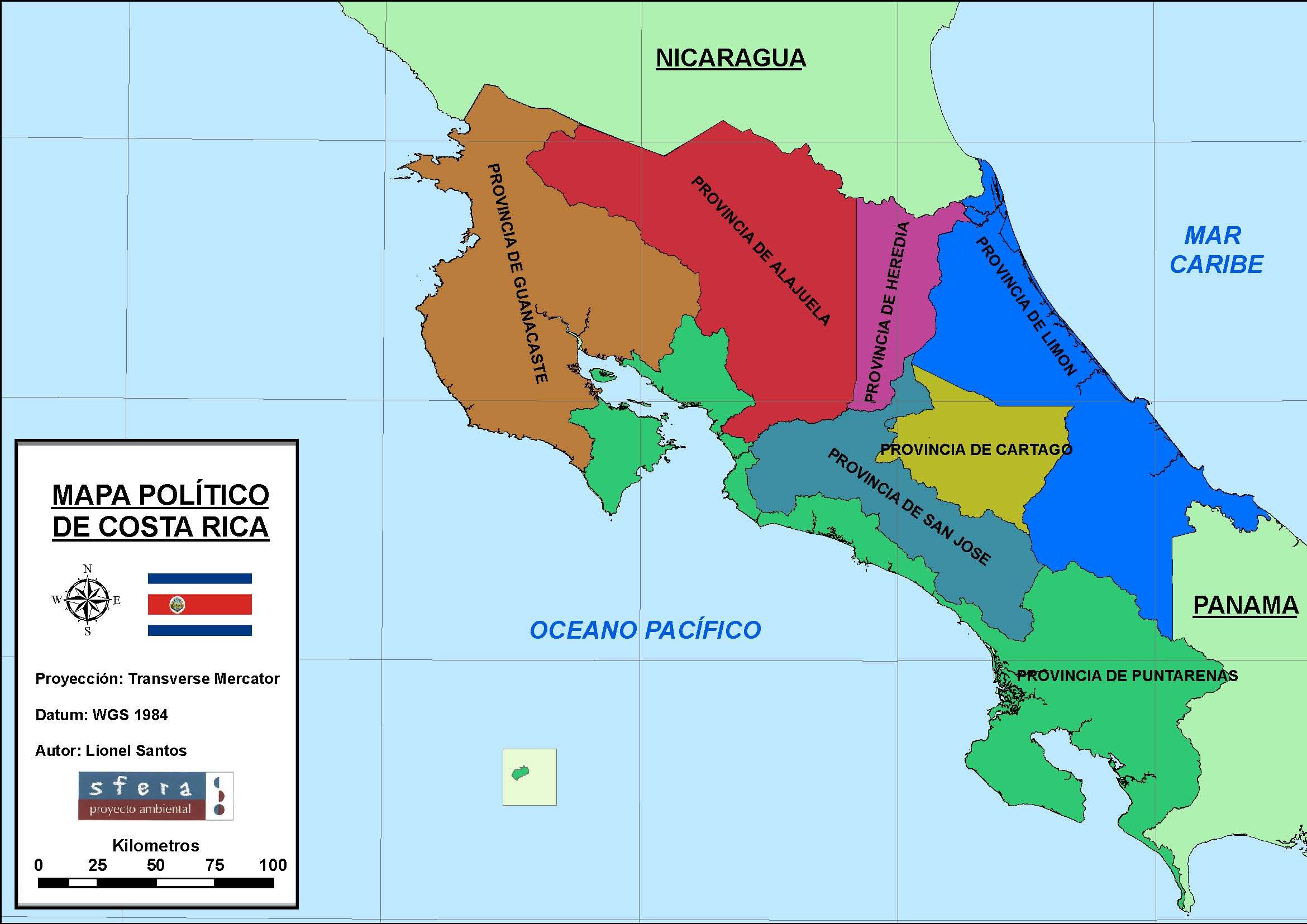 Juegos De Historia Juego De Mapa Costa Rica Cerebriti 8719