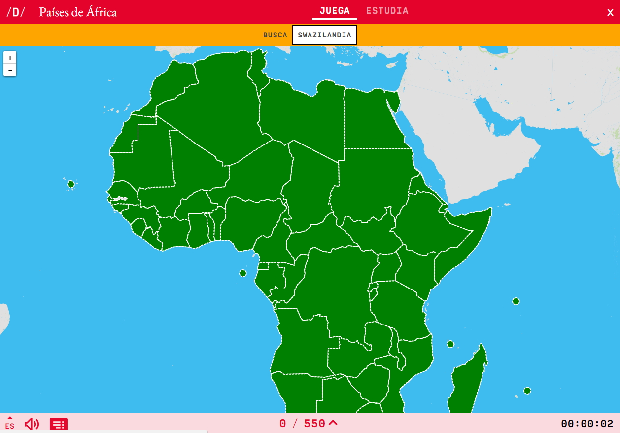 Juegos De Geografía Juego De Africa Sur Mapa Cerebriti 9975