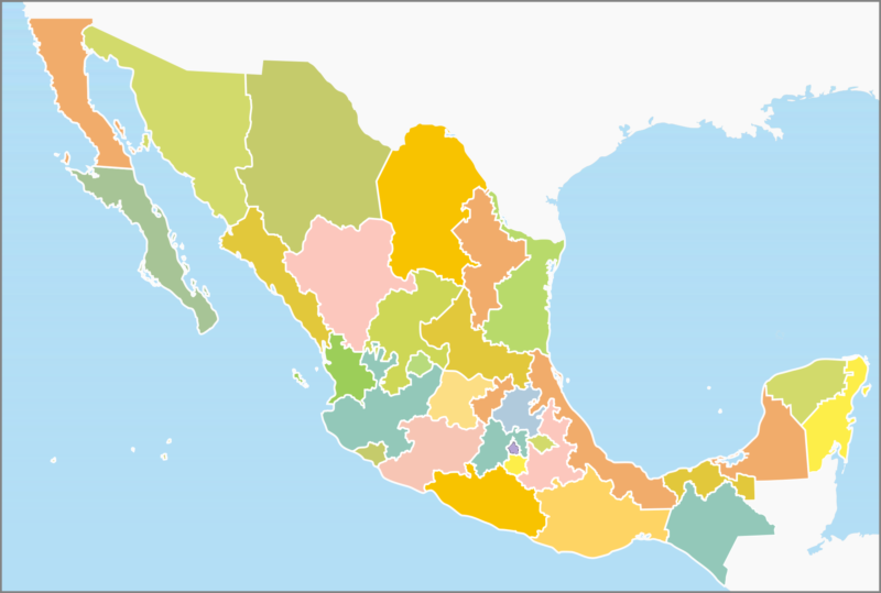 Juegos de Geografía | Juego de DIVISIÓN POLÍTICA DE MÉXICO | Cerebriti