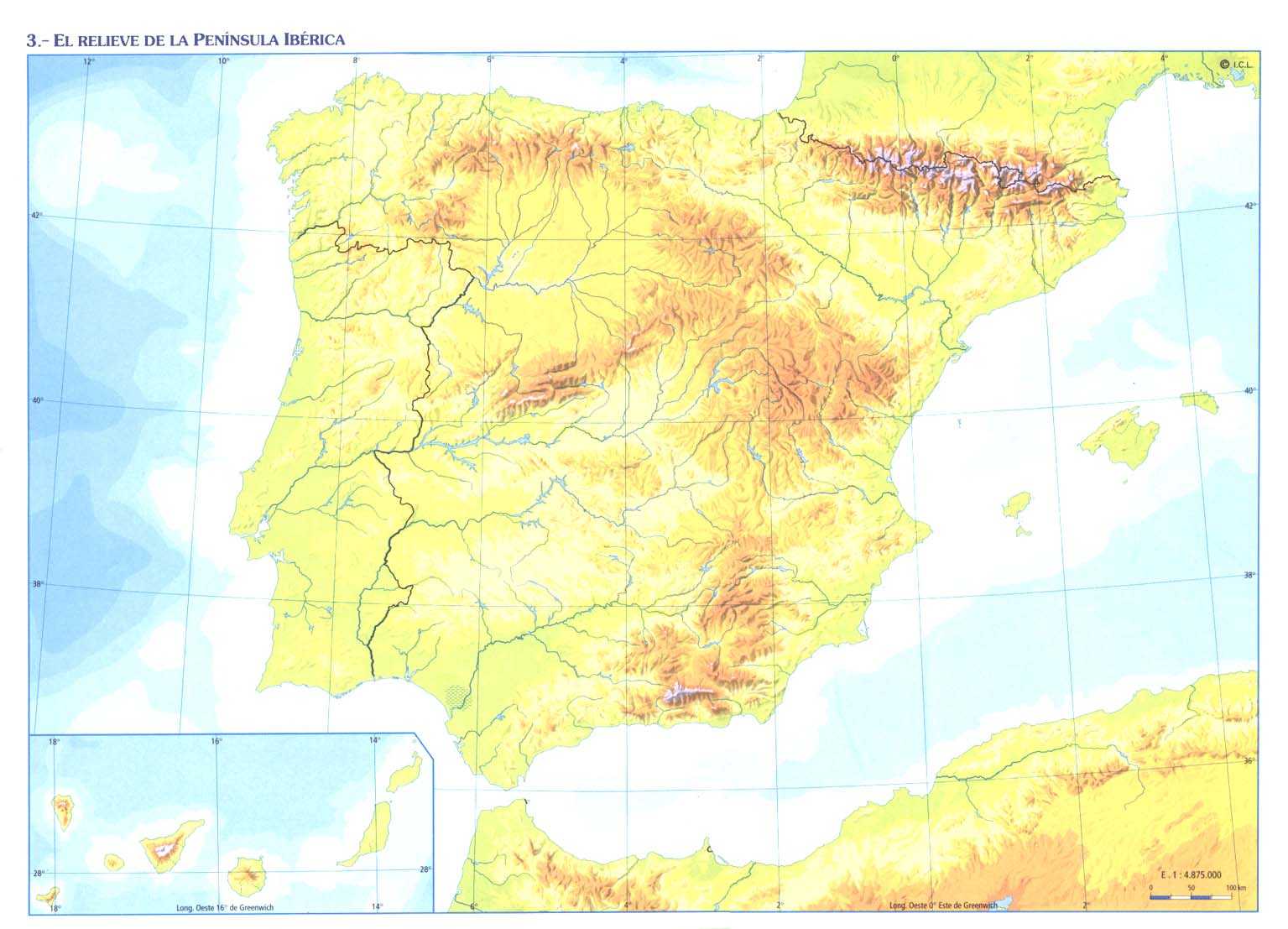 Juegos del mapa de España para Primaria