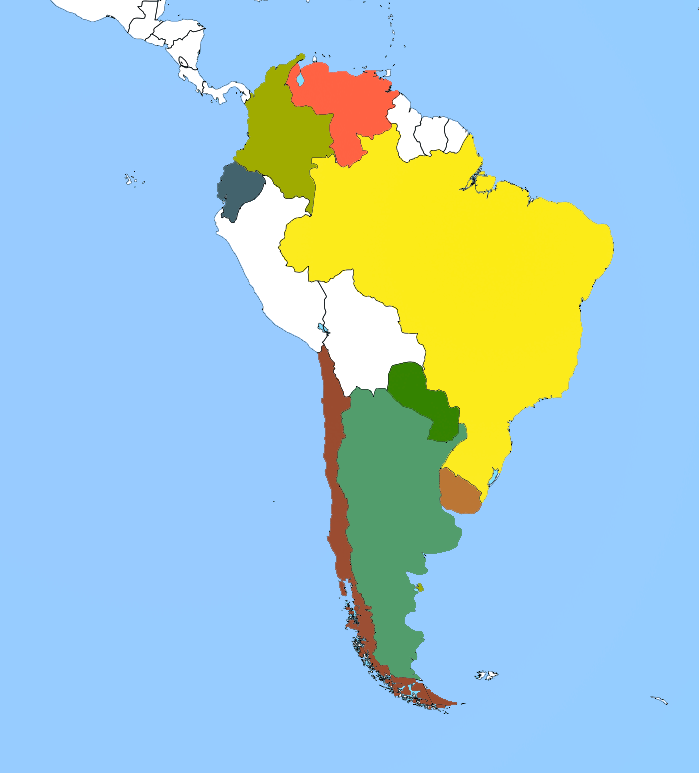 Juegos De Geografía Juego De Localiza En El Mapa Países De América Del Sur Cerebriti 9239