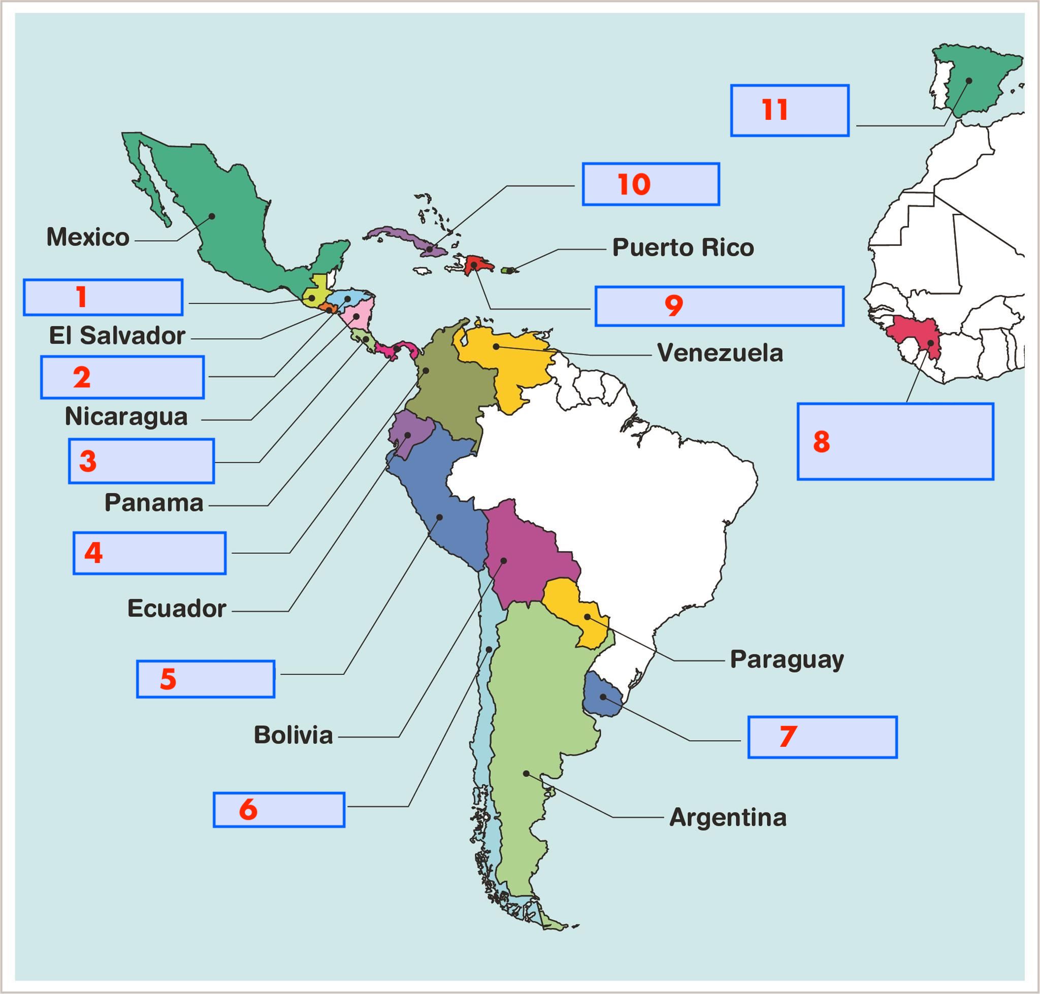 Los Paises Hispanohablantes Map Hot Sex Picture