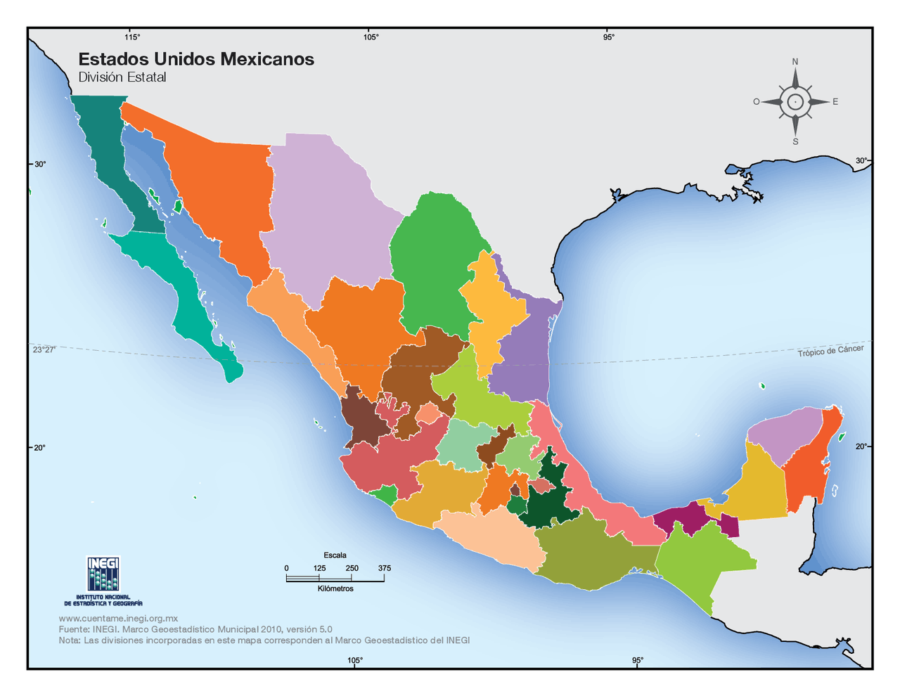 Juegos De Geograf A Juego De Estados De La Republica Mexicana